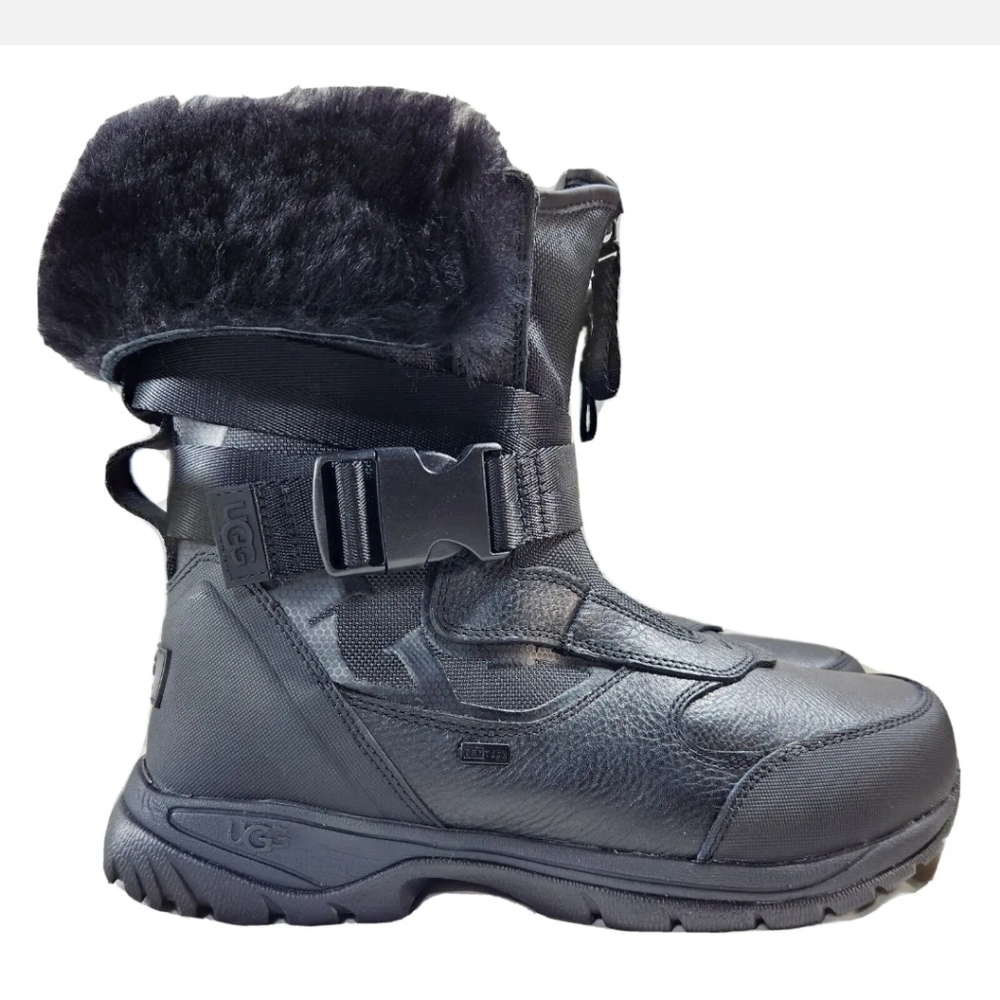 UGG Tahoe Waterproof Boots NEW! $225 Sz 9 Black DryTech 1107469